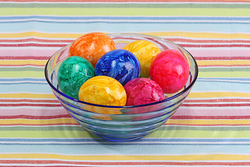 Image showing Colorful eggs