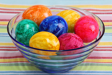 Image showing Colorful eggs