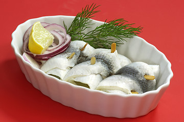 Image showing Rolled herring