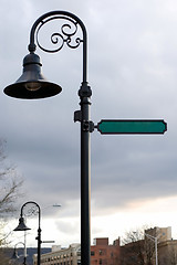 Image showing Blank Street Sign