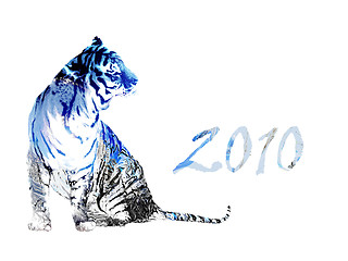 Image showing 2010 year of the tiger