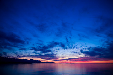 Image showing Strait of Juan de Fuca Sunset