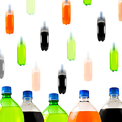 Image showing Soda Bottle Background