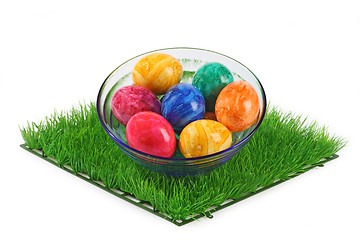 Image showing Colorful eggs