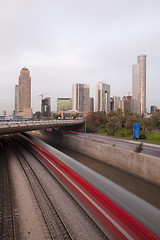 Image showing Ramat Gan City at twilight