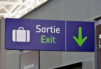 Image showing Airport sign