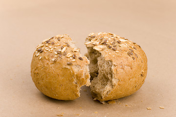 Image showing  bread halves