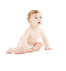 Image showing baby boy in diaper