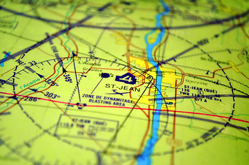 Image showing Air navigation map