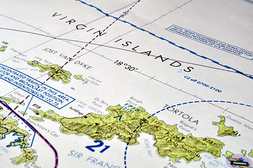 Image showing Map of the Virgin Islands