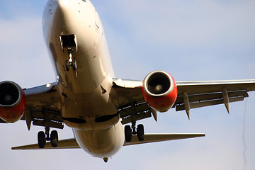 Image showing aeroplane from below,