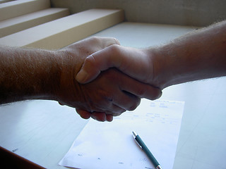 Image showing contract on a piece of business