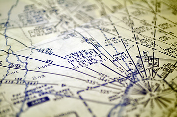 Image showing Air navigation: map of Brazil (Brasilia area)