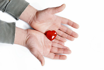 Image showing Give heart