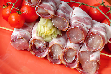 Image showing raw rolled meat