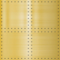 Image showing gold plate background