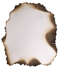 Image showing old burnt paper