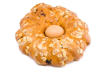 Image showing Easter Wreath with Egg