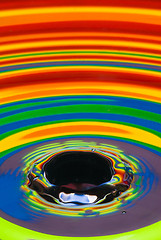 Image showing multicolored water crater    