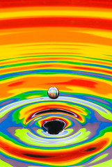 Image showing multicolored water crater    