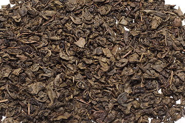Image showing Green tea, dry background