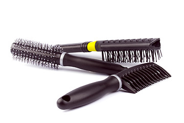 Image showing three hairbrushes