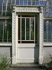 Image showing Greenhouse door