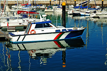 Image showing Luxury sail yacht