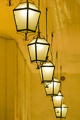 Image showing Line of lanterns