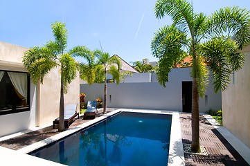 Image showing Swimming in villa