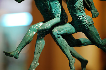 Image showing Runner statues