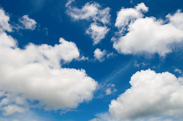 Image showing Cotton like cloudy sky