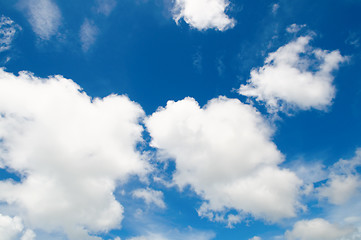 Image showing Cotton like cloudy sky