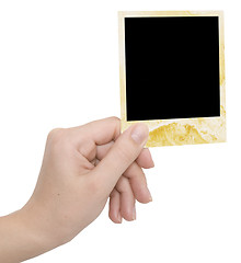 Image showing photo frame in a hand