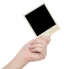 Image showing photo frame in a hand
