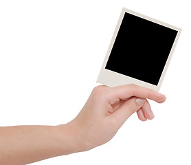 Image showing photo frame in a hand