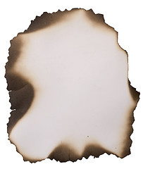 Image showing old burnt paper