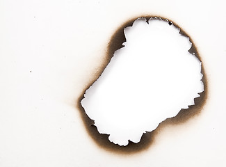 Image showing burnt hole