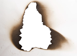 Image showing burnt hole