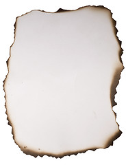 Image showing old burnt paper