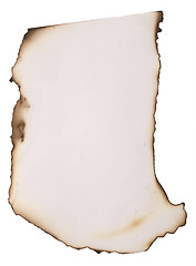 Image showing burnt old paper