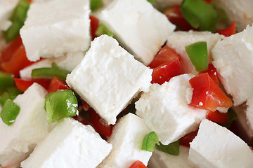 Image showing Feta and capsicum salad