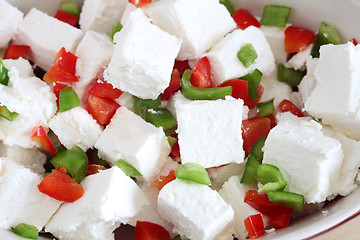 Image showing Feta and capsicum salad