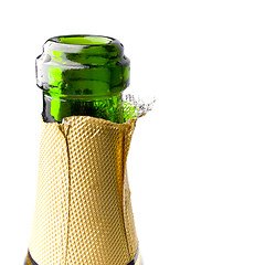 Image showing champagne bottle