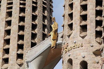 Image showing Sagrada Familia in Barcelona