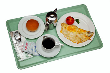 Image showing Breakfast on a tray