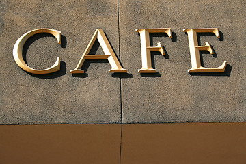 Image showing Cafe Sign