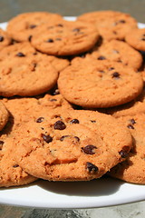 Image showing Chocolate Chip Cookies on a Plate