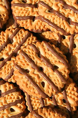 Image showing Chocolate Striped Shortbread Cookies