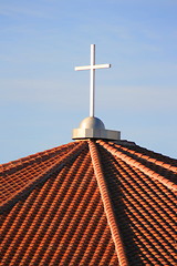 Image showing Cross On Top Of A Church